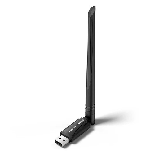 Karta sieciowa Vention AX300 USB Wi-Fi 6 2.4GHz z anteną czarny