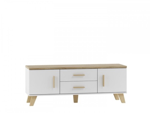 RTV LOTTA 140 2D2S biały+ dąb sonoma