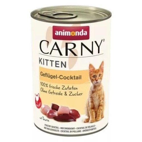 ANIMONDA Cat Carny Kitten Koktajl z drobiem - mokra karma dla kota - 400 g