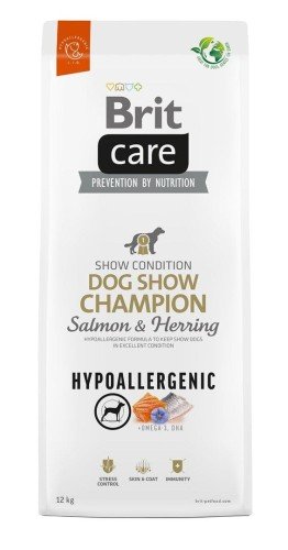 Care Hypoallergenic Dog Show Champion Salmon & Herring - sucha karma dla psa - 12 kg