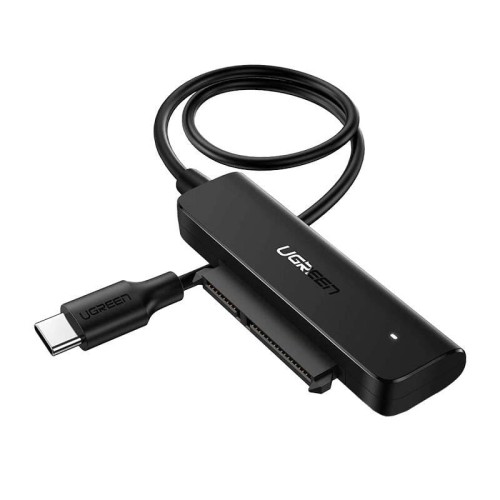 Adapter UGREEN AV144 USB-C 3.0 do dysku SATA 2.5", 50cm (czarny)