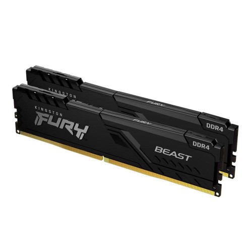 32GB 3200MHz DDR4 CL16 DIMM (Kit of 2) 1Gx8 FURY Beast Black KF432C16BB1K2/32
