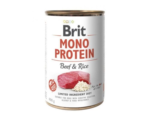 Mono Protein Beef&Rice - mokra karma z wołowiną i ryżem dla psów dorosłych - 400 g