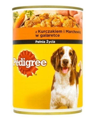 PEDIGREE Adult Kurczak z marchewką w galaretce - mokra karma dla psa - 400 g