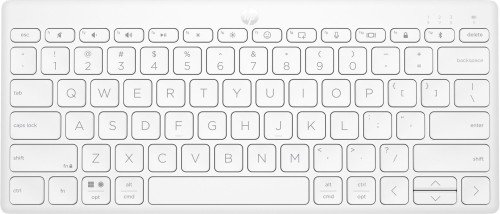 Klawiatura HP 350 Compact Multi-Device Bluetooth Keyboard bezprzewodowa biała 692T0AA