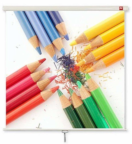 Ekran projekcyjny do zawieszenia na suficie lub ścianie AVTEK WALL STANDARD 200 (sufitowy, ścienny; rozwijane ręcznie; 200 x 200 cm; 1:1; 111”)