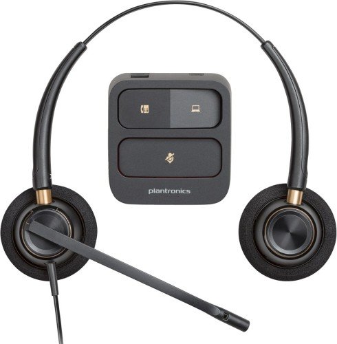 Słuchawki Poly EncorePro HW520 Binaural Wired Headset, USB-A, Black