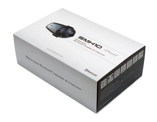 Interkom Motocyklowy Sena SMH10D-10 Bluetooth 3.0 900M z mikrofonem na pałąku, zestaw na 2 kaski