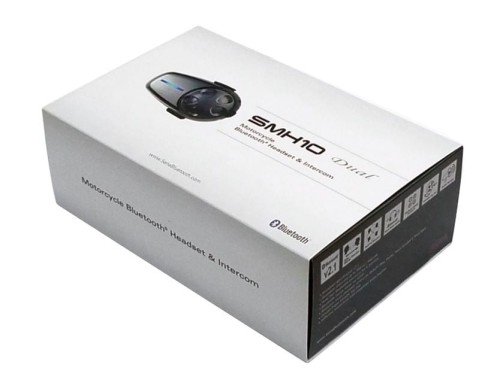 Interkom Motocyklowy Sena SMH10D-10 Bluetooth 3.0 900M z mikrofonem na pałąku, zestaw na 2 kaski