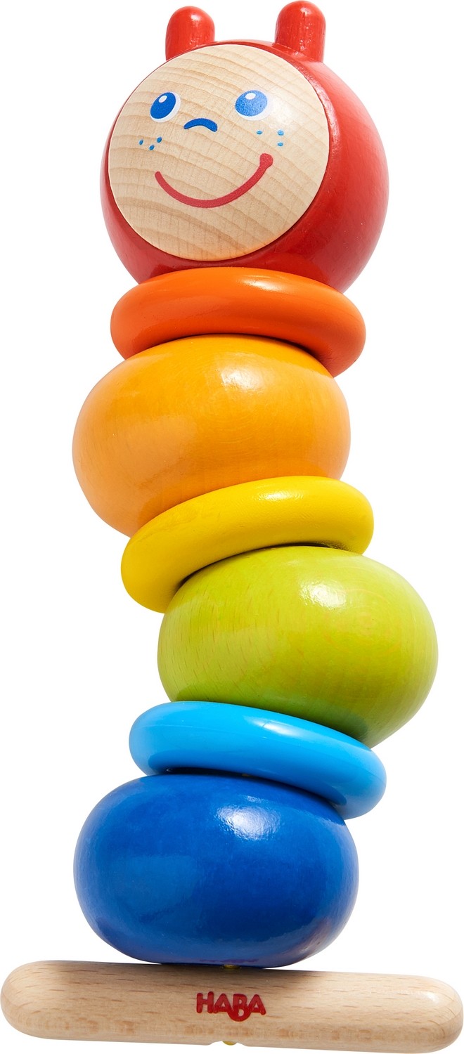 Nawlekanka zabawka edukacyjna HABA Gąsienica Nawlekanka 305227