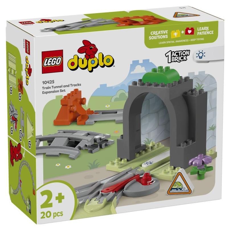 Klocki konstrukcyjne LEGO Duplo Town 10425 Tunel i tory kolejowe - zestaw rozszerzający