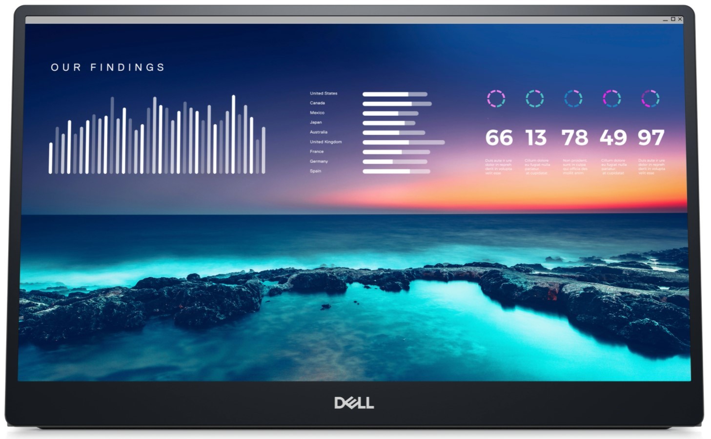 Dell C1422H - 14.0'' | IPS | Full HD | 60 Hz | USB-C | pochył