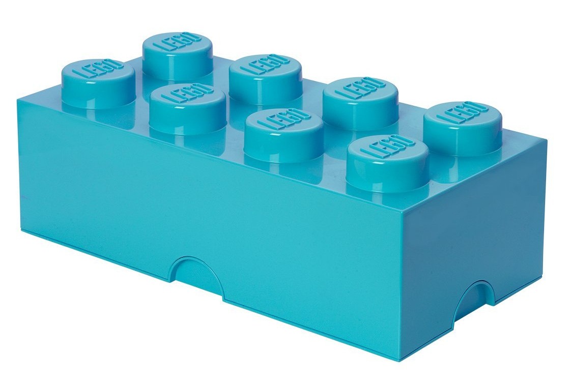 Pudełko na klocki Lego Storage Brick 8 lazurowy