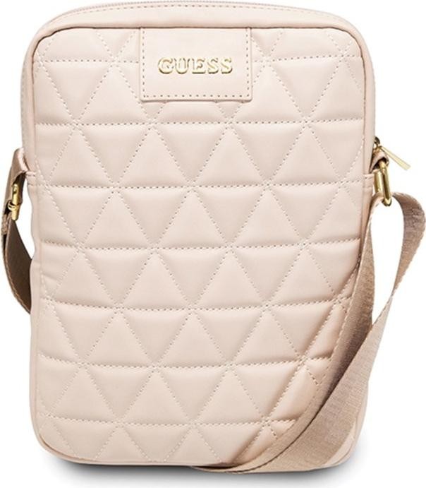 Guess Quilted Tablet Bag - Torba na notebooka / tablet 10'' (różowy)