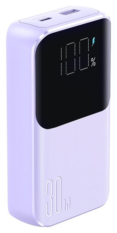 Joyroom mini JR-PBC07 20000mAh 30W z kablami USB-C i Lightning fioletowy