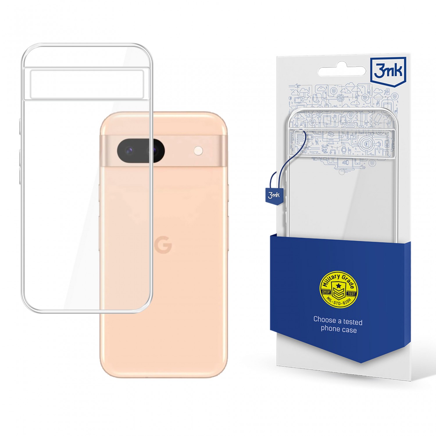 Google Pixel 8A 5G - 3mk Clear Case