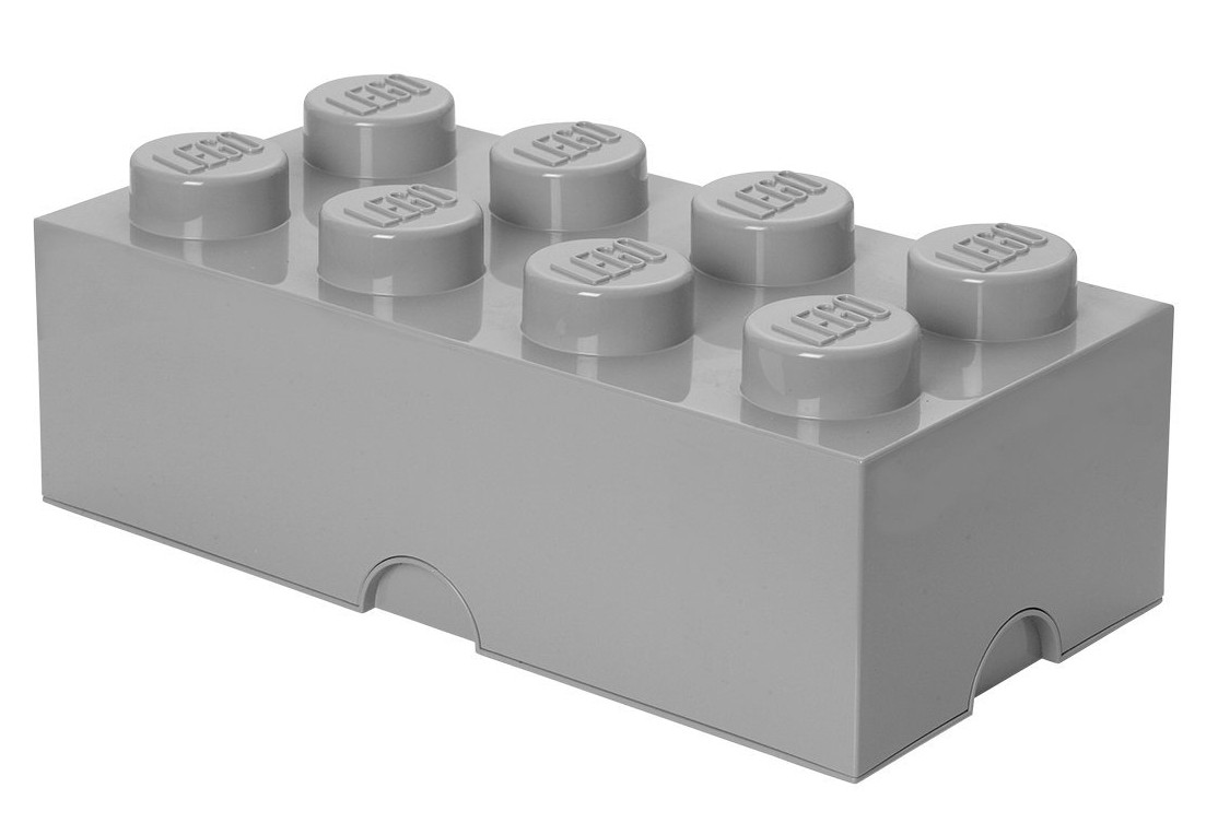 Pudełko na klocki Lego Storage Brick 8 szary
