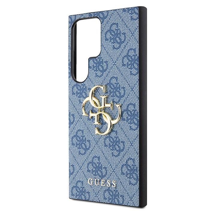 Guess 4G Big Metal Logo - Etui Samsung Galaxy S24 Ultra (niebieski)