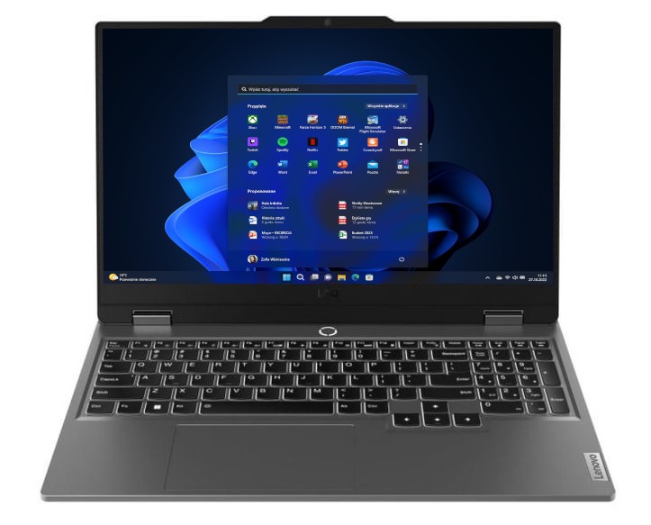 Lenovo LOQ 15 - Core i5-12450HX | 15,6''-144Hz | 16GB | 512GB + 2TB | W11P | RTX4050