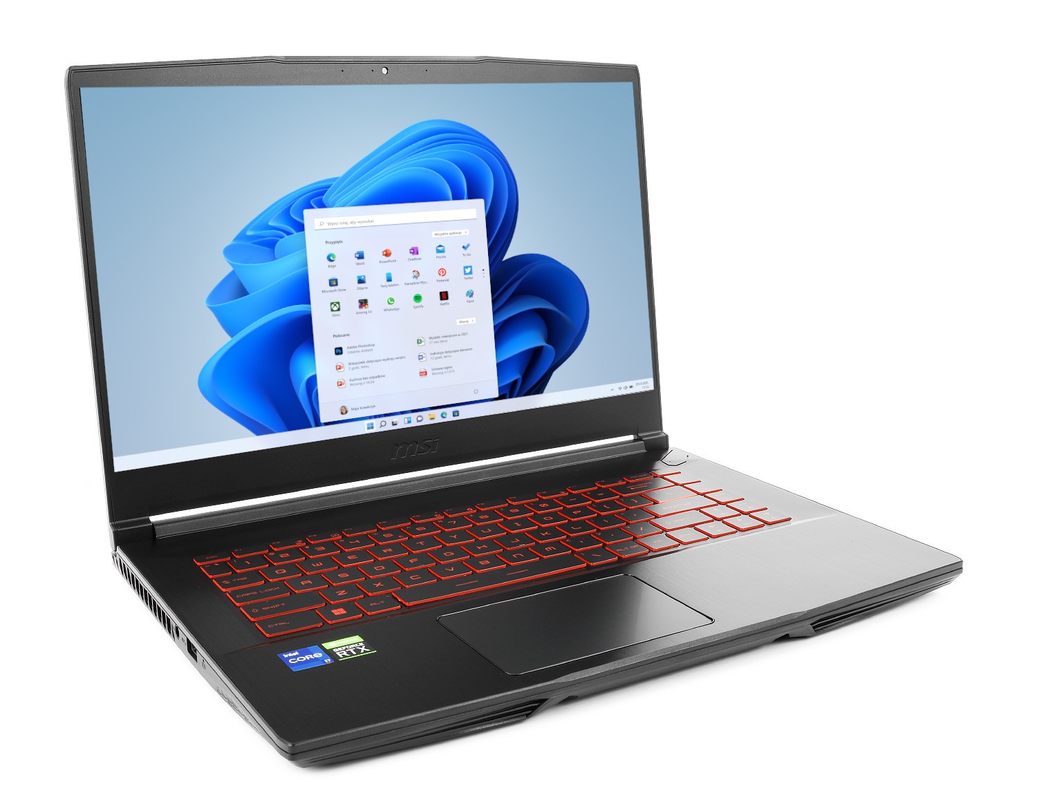 MSI GF63 Thin 11UC-215XPL - 1TB M.2 PCIe + 1TB HDD | 16GB | Windows 11 Pro