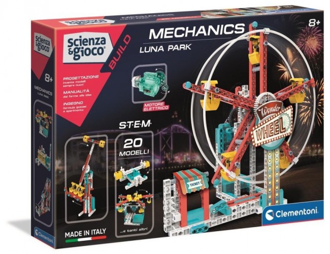 Klocki konstrukcyjne Clementoni Naukowa Zabawa Mechanics Lunapark 50685