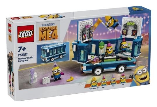 Klocki konstrukcyjne LEGO Minions 75581 Imprezowy autobus minionków