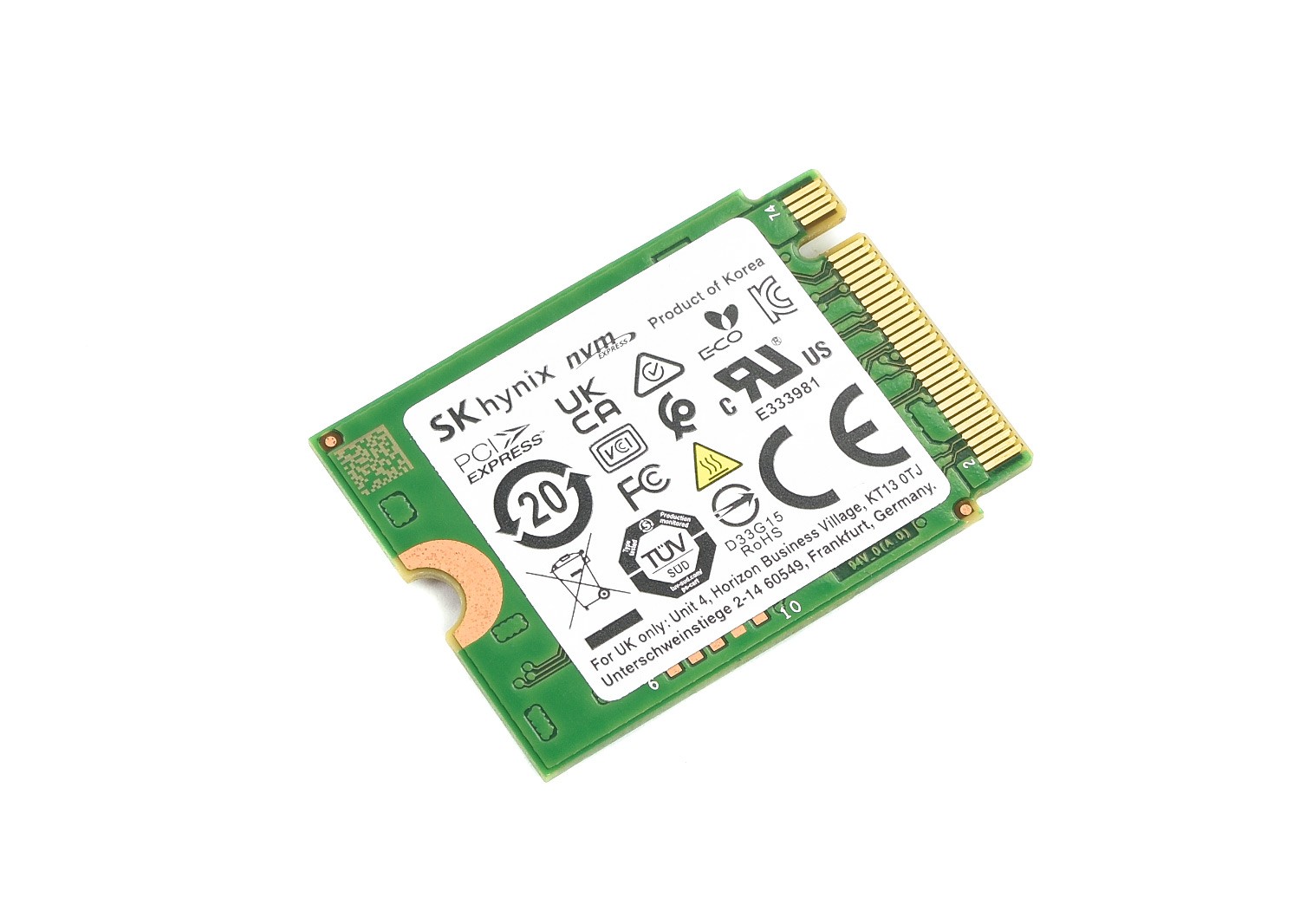 SK Hynix M.2 2230 Pcie Nvme BC711 256GB [z demontażu]