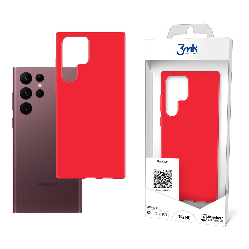 3mk Matt Case strawberry do Samsung Galaxy S22 Ultra 5G