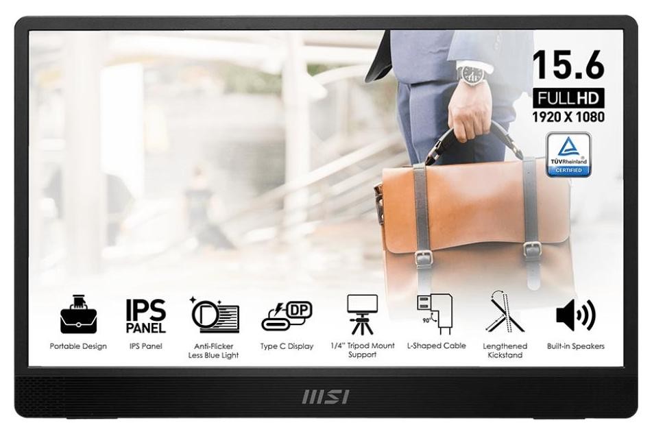 MSI PRO MP161 E2U - 60Hz | Full HD | 15,6'' | IPS | 4ms