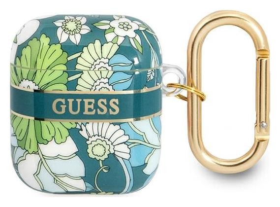 Guess Flower - Etui Airpods 1/2 gen (Green)
