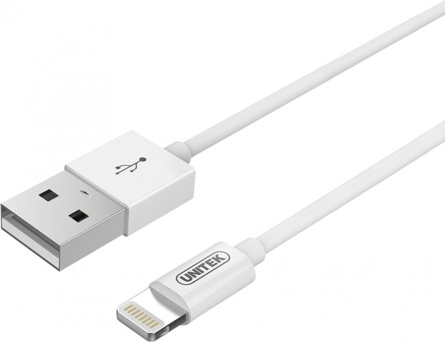 Unitek MFI Lightning 1.0m biały