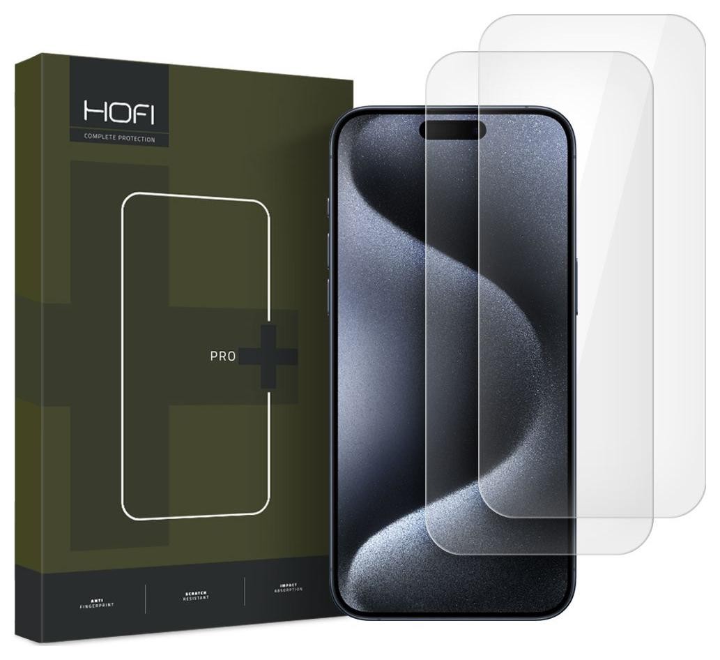 Hofi Glass Pro+ 2-pak do Apple iPhone 16 Pro przezroczyste