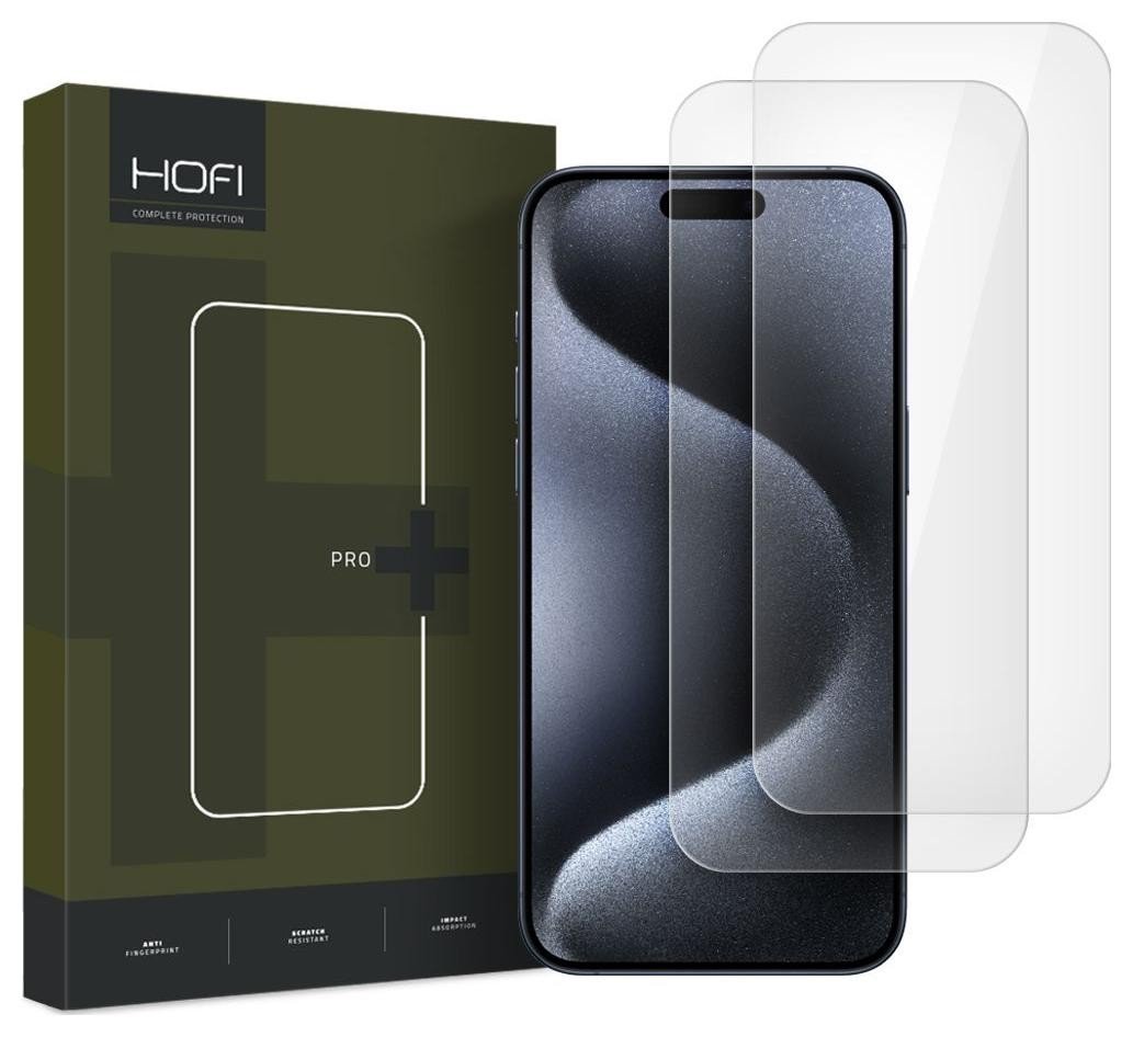 Hofi Glass Pro+ 2-pak do Apple iPhone 16 Pro przezroczyste