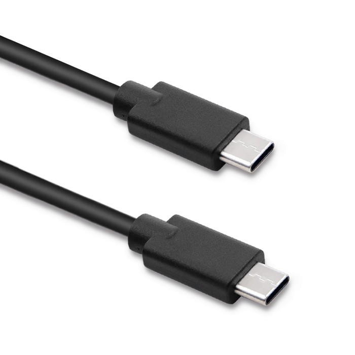 Qoltec USB 2.0 typ C męski | USB 2.0 typ C męski | 0.5m | Czarny