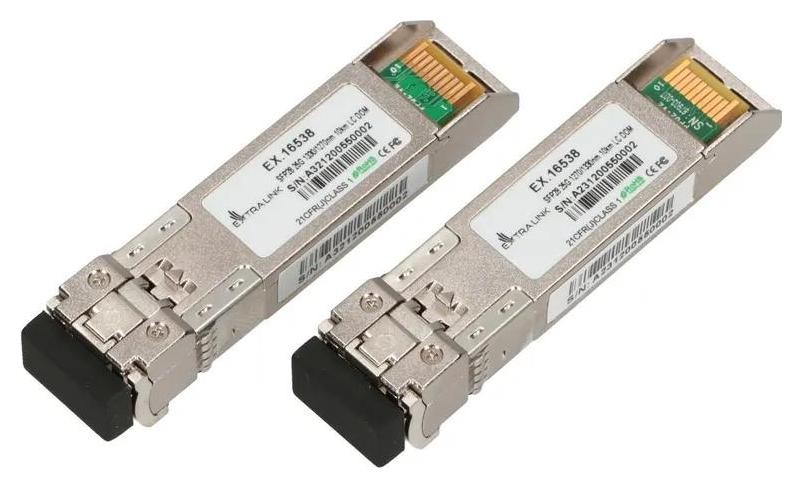 Extralink SFP28 25G | Moduł SFP28 WDM | 25Gbps 1270/1330nm, single mode, 10km, LC, DOM, para