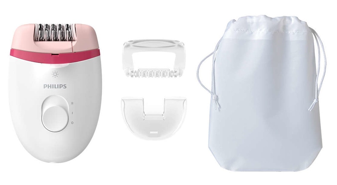 Philips Satinelle Essential BRE255/00 biało-różowy