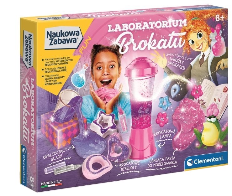 Zestaw artystyczny,zestaw dydaktyczny,zestaw naukowy Clementoni Laboratorium Brokatu 50700