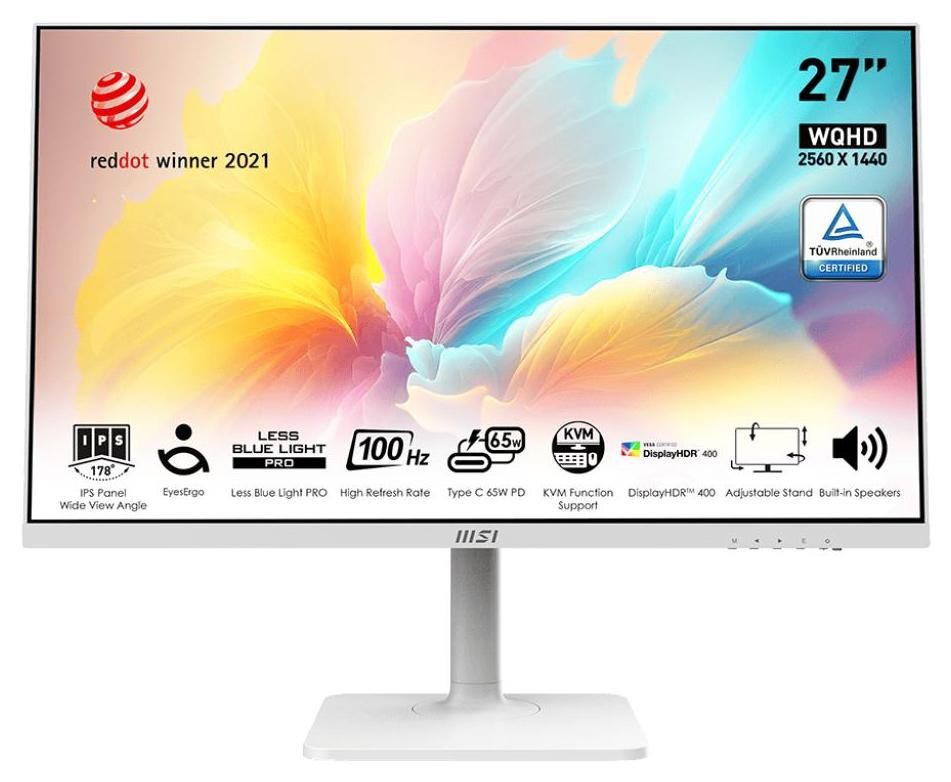 MSI MODERN MD272QXPW - 27'' | QHD | IPS | 100Hz