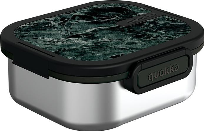 Pojemnik Quokka Kai - Pojemnik ze stali nierdzewnej na żywność / lunchbox (Black Marble)