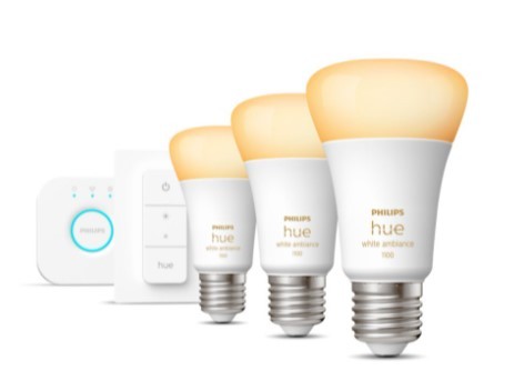 Philips Hue mostek + 3x E27 8,5W WA BT + switch
