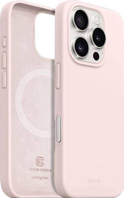 Etui typu plecki Crong Color Cover Magnetic do iPhone 16 Pro Max piaskowy róż