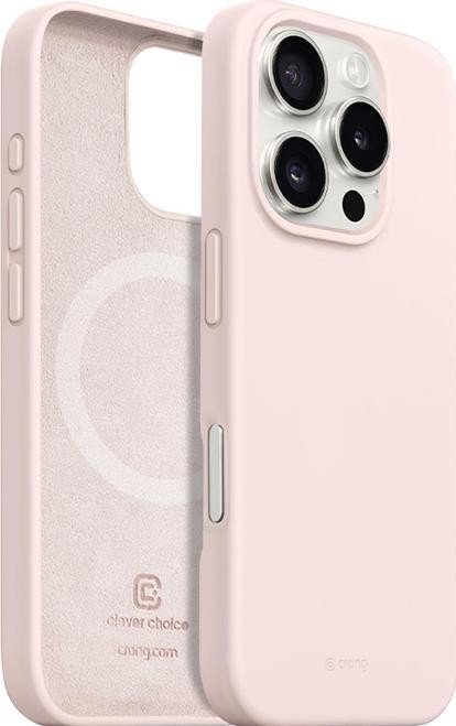 Etui typu plecki Crong Color Cover Magnetic do iPhone 16 Pro Max piaskowy róż