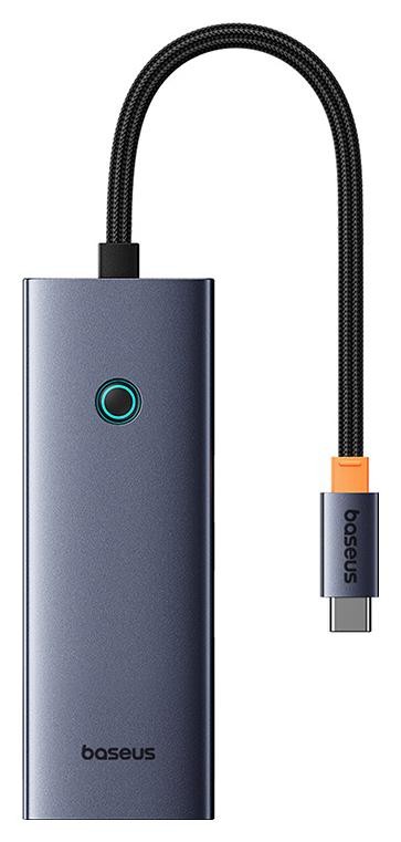 Baseus UltraJoy 5w1 5-Port (4xUSB 3.0, 1xUSB-C PD) Szary