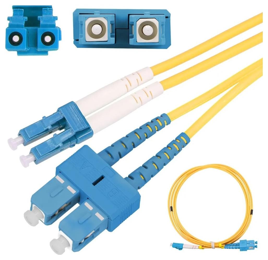 Jednomodowy Extralink SC/UPC-LC/UPC | PVC, Jednomodowy, Duplex, G652D, 3mm, 3m