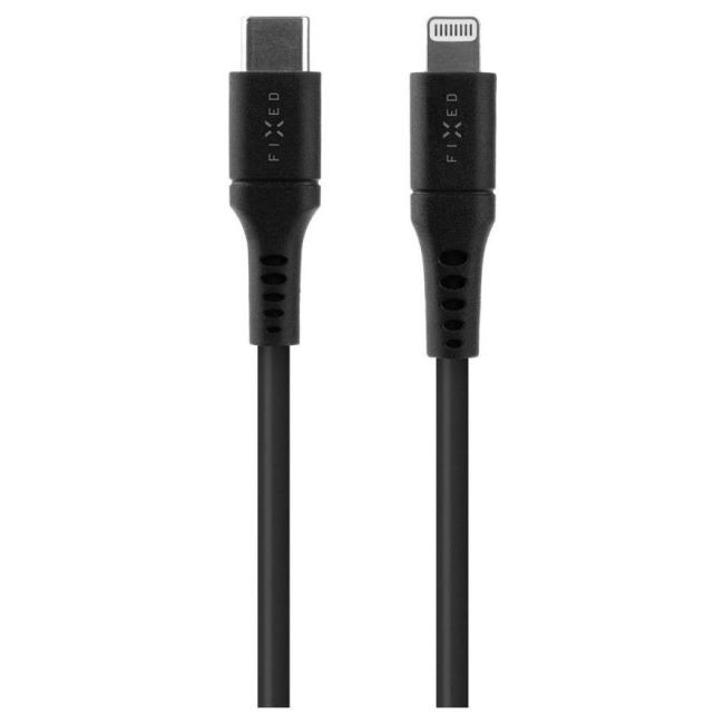 Fixed USB-C/Lightning i obsługą PD, 2 m, MFi, czarny