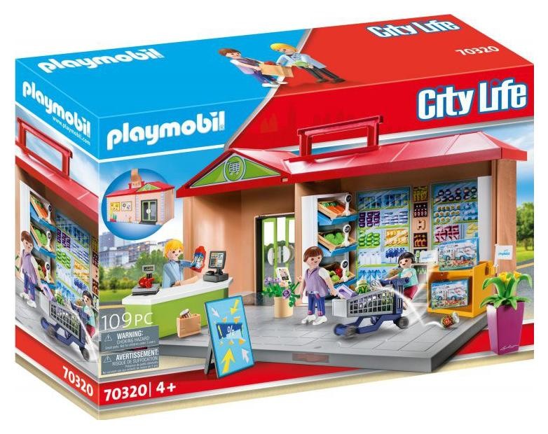 Klocki konstrukcyjne Playmobil City Life 70320 Przenośny sklep z warzywami