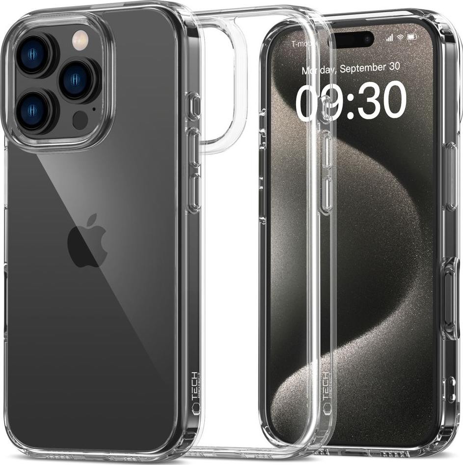 Etui typu plecki Tech-Protect FlexAir Hybrid iPhone 16 Pro Max Clear