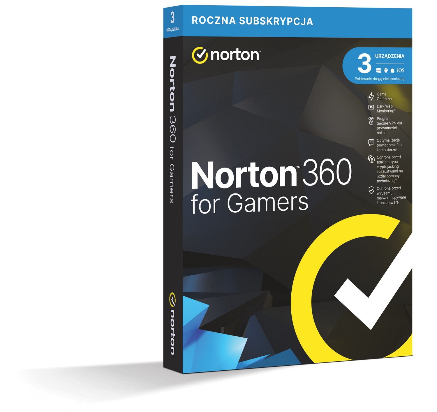 Norton 360 For Gamers BOX PL 3 - device - licencja na rok