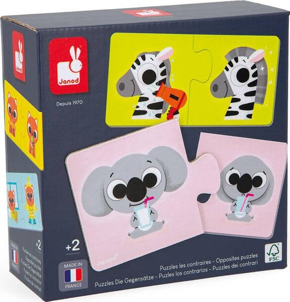 Puzzle Janod Przeciwieństwa 24 el.