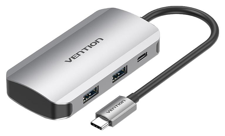 Vention USB-C do 4x USB 3.0, PD, 15cm